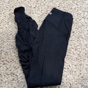 Black Scrunch Bottom Leggings